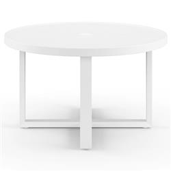 Roman Industrial Aluminum Outdoor Dining Table - Small - 50"W