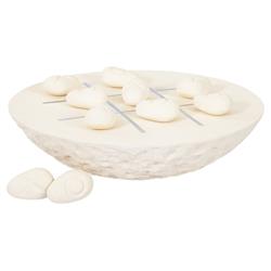 Harlow Coastal Off White Resin Tic-Tac-Toe Game