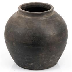 Alexandra Modern Classic Grey Pottery Vintage Water Jar - Extra Small