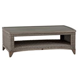 Astoria Oyster Grey N-duraG?? Wicker 2 Tier Outdoor Coffee Table