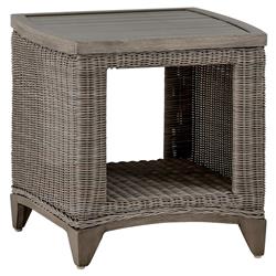 Astoria Oyster Grey N-duraG?? Wicker 4-Leg Outdoor Side End Table
