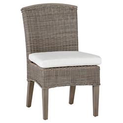 Astoria Oyster Grey N-duraG?? Wicker Outdoor Dining Side Chair