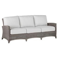 Astoria Oyster Grey N-duraG?? Wicker Outdoor Sofa - 86"W