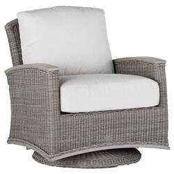 Astoria Oyster Grey N-duraG?? Wicker Swivel Outdoor Lounge Chair