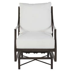 Monaco French Slate Grey Aluminum Spring Outdoor Lounge Chair