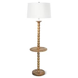 Perennial Brown Wood Floor Table Lamp