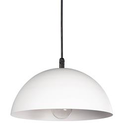 Peridot Industrial White Aluminum Round Outdoor Pendant - Small