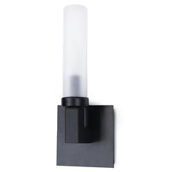 Montecito Black Iron Backplate Outdoor Single Sconce