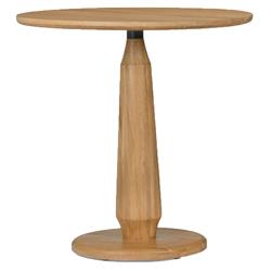 Rowel Rustic Lodge Brown Oak Wood Round Dining Counter Table - 36"W