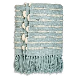 Pampa Merino Modern Green Wool Handwoven Throw Blanket