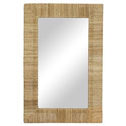 Heather Coastal Beach Natural Jute Rectangular Wall Mirror