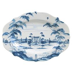 Juliska Country Estate Main House Delft Blue Ceramic Serving Platter
