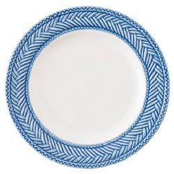 Juliska Le Panier Delft Blue Band White Ceramic Cocktail Plate
