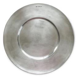 MATCH Modern Cardinal Pewter Charger
