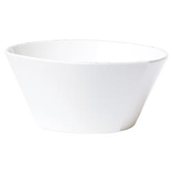 Lastra Coastal White Melamine Serving Bowl