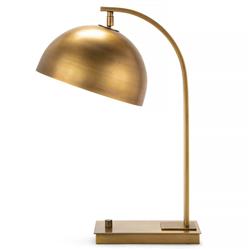 Otto Mid-Century Natural Brass Steel Desk Lamp