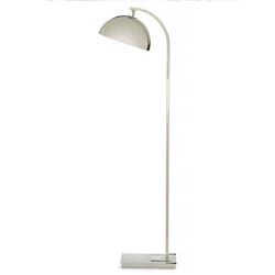 Otto Mid-Century Polished Nickel Steel Floor Lamp