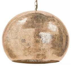 Pierced Global Bazaar Natural Brass Sphere Pendant