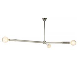 Talon Mid-Century Polished Nickel Steel Sputnik Chandelier