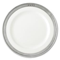 MATCH Modern Convivio Rim White Ceramic Dessert Plate