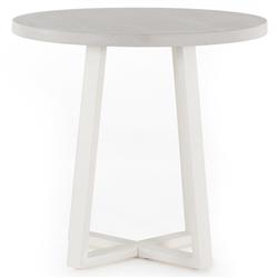 Maceo Modern Classic Stone Top Iron Base Outdoor Dining Table - Small - 31.5&quot;W