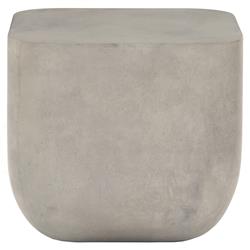 Yvonne Industrial Loft Grey Concrete Outdoor Square Block End Table