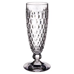 Boston Modern Classic Clear Crystal Glass Champagne Flute