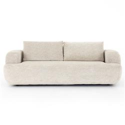 Rayne Modern Classic Cream Upholstered Sofa - 90"