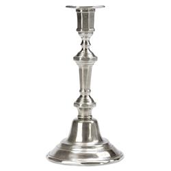 MATCH Modern Genoa Pewter Tall Candlestick