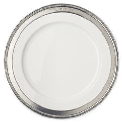 MATCH Modern Luisa Rim White Ceramic Dinner Plate