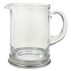 MATCH Modern Pewter Base Clear Crystal Branch Bar Pitcher
