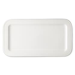 MATCH Modern Convivio White Ceramic Rectangular Tray