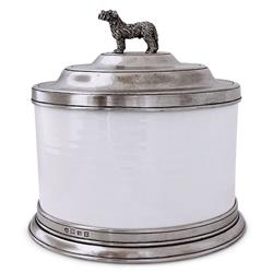 MATCH Modern Convivio Dog Finial Ceramic Cookie Jar