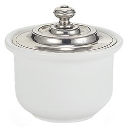 MATCH Modern Convivio White Ceramic Sugar Bowl