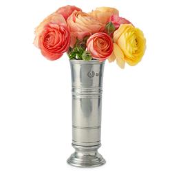 MATCH Modern Pewter Footed Cylinder Vase