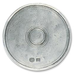 MATCH Modern Pewter Round Coaster - Set of 2