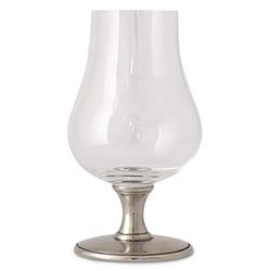 MATCH Modern Pewter Stem Crystal Whiskey Glass