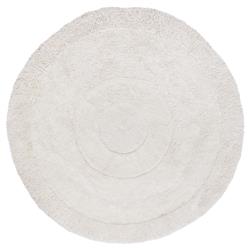 Arctic Circle Modern White Wool Shag Washable Rug - 8&#39;2&quot; Round