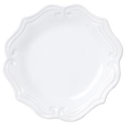 Incanto Stone Baroque Modern White Stoneware Salad Plate