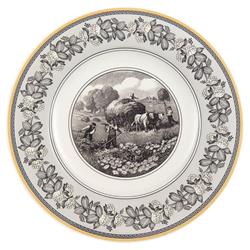 Audun Ferme French Country White Porcelain Dinner Plate