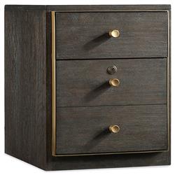 Curtis Industrial Loft Brown Oak Wood Office Cabinet