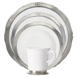 MATCH Modern Viviana Rim White Ceramic Dinnerware Collection