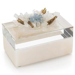John-Richard Modern Classic Clear Crystal Box Quartz Rectangular Decorative Box
