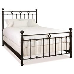 Perthia French Country Matte Black Iron Bed - Queen