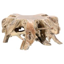 Prescy Coastal Beach Natural Teak Wood Root Coffee Table