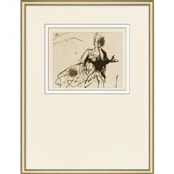 Malinda French Country Figure Gold Frame Illustration 9