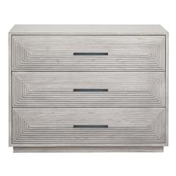 James Modern Classic Grey 3 Drawer Wood Dresser