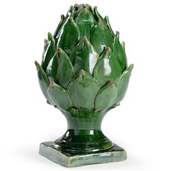 Mason French Country Green Porcelain Artichoke Decorative Figurine - Small