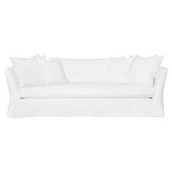 Cisco Home Seda Denim White Slipcovered Sofa - 84"W