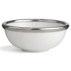 Tuscan French Country White Ceramic Cereal Bowl